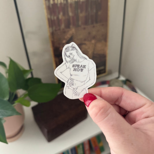 gracie 'speak now' sketch sticker