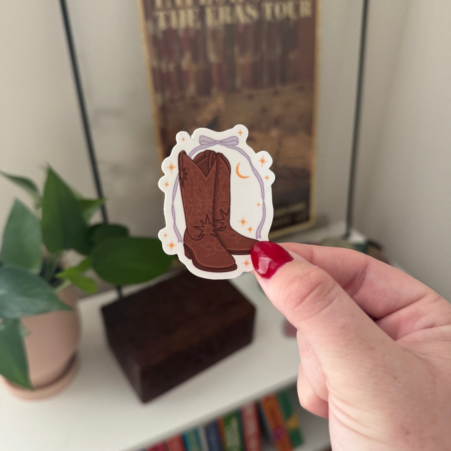 boots & bow stickers