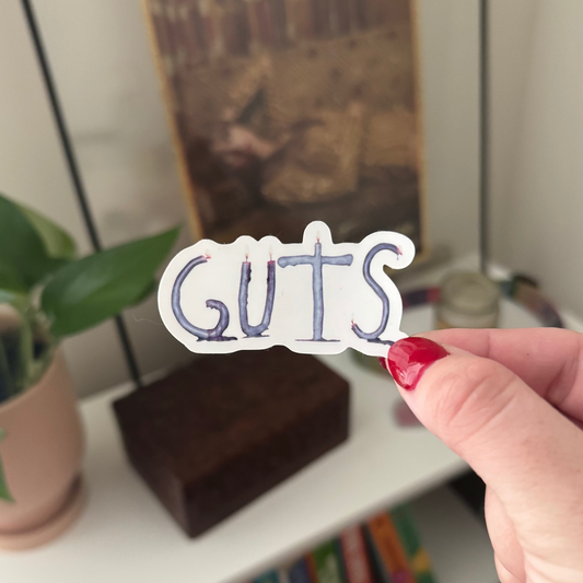 guts candle sticker