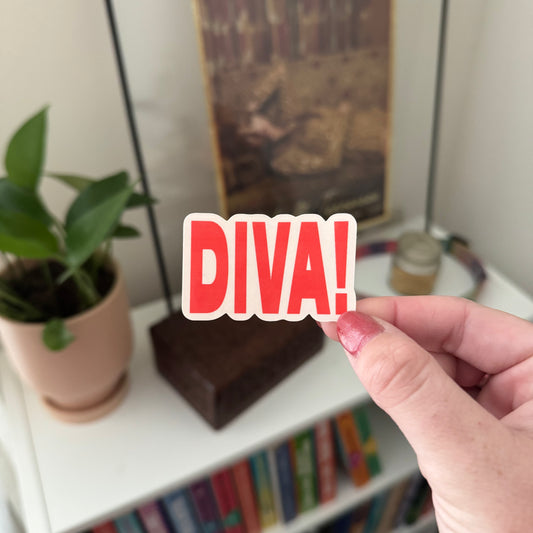 the role model 'diva!' sticker