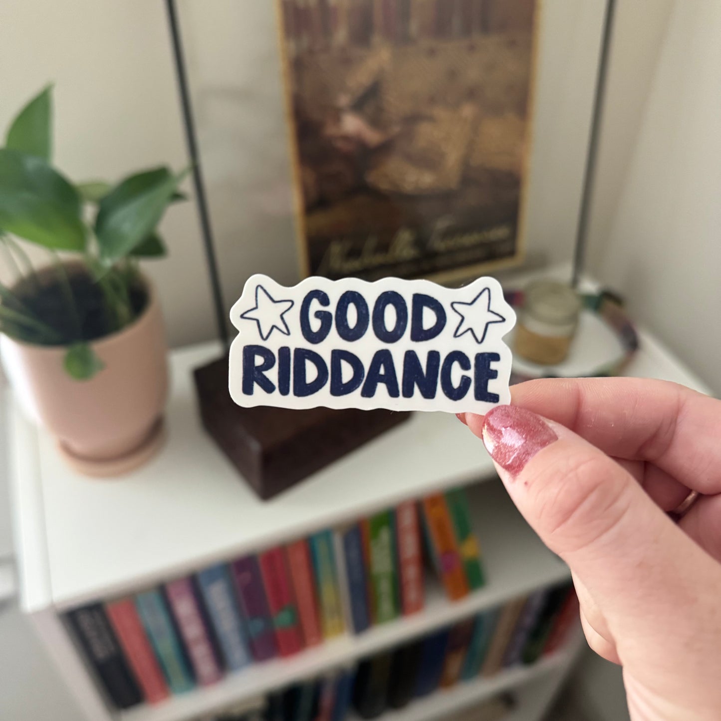 good riddance stars sticker