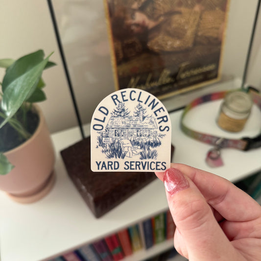 the role model 'old recliners' sticker