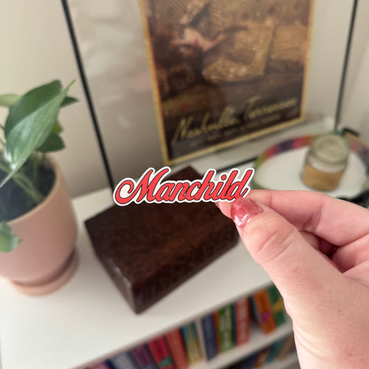 the 'manchild' sticker