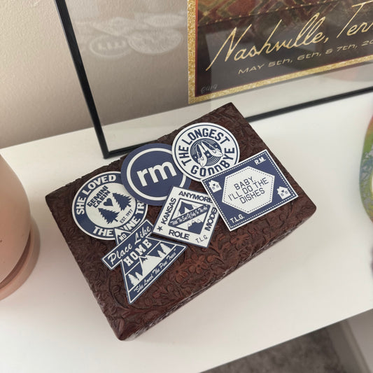 the 'role model patches' inspired stickers
