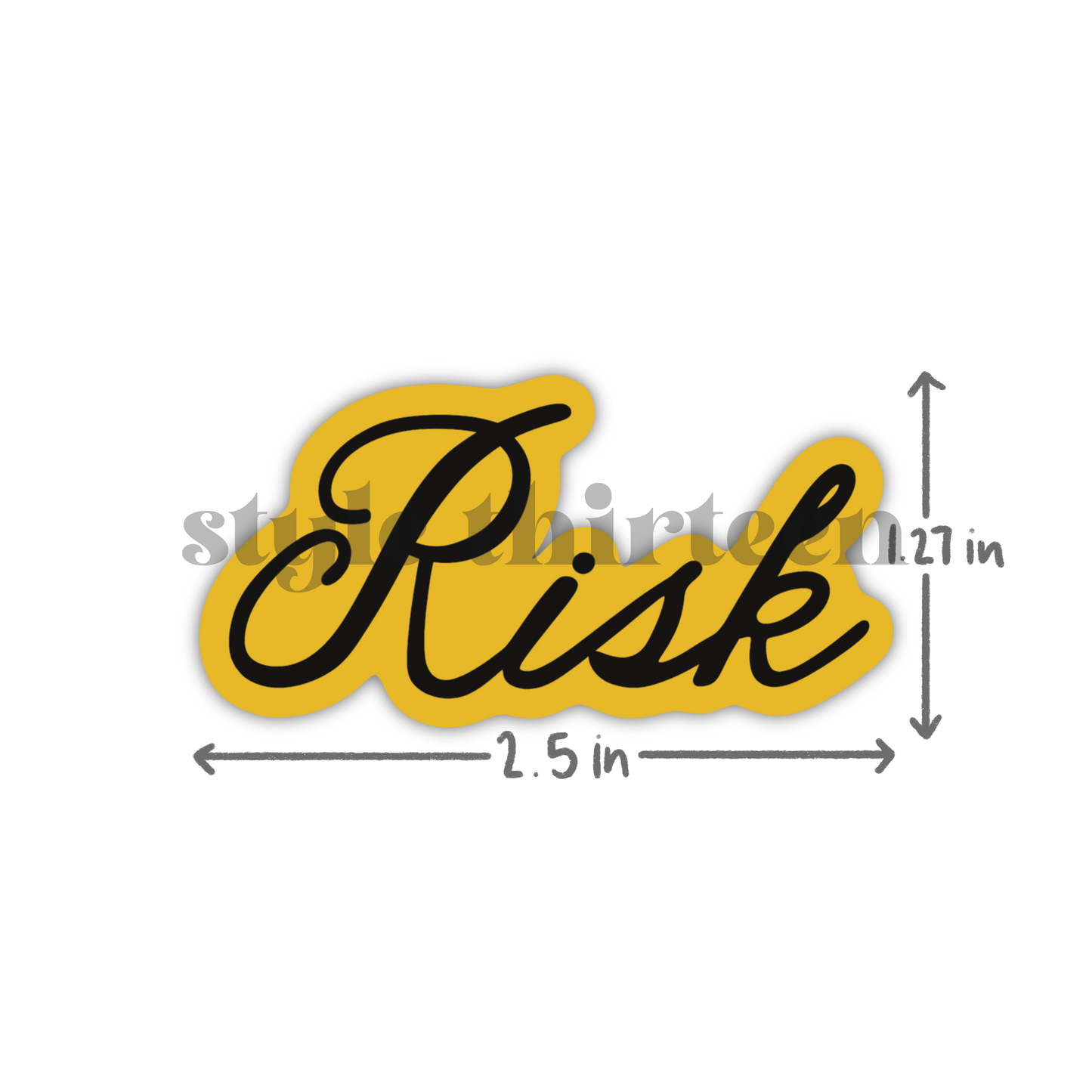 risk / im gonna take it stickers