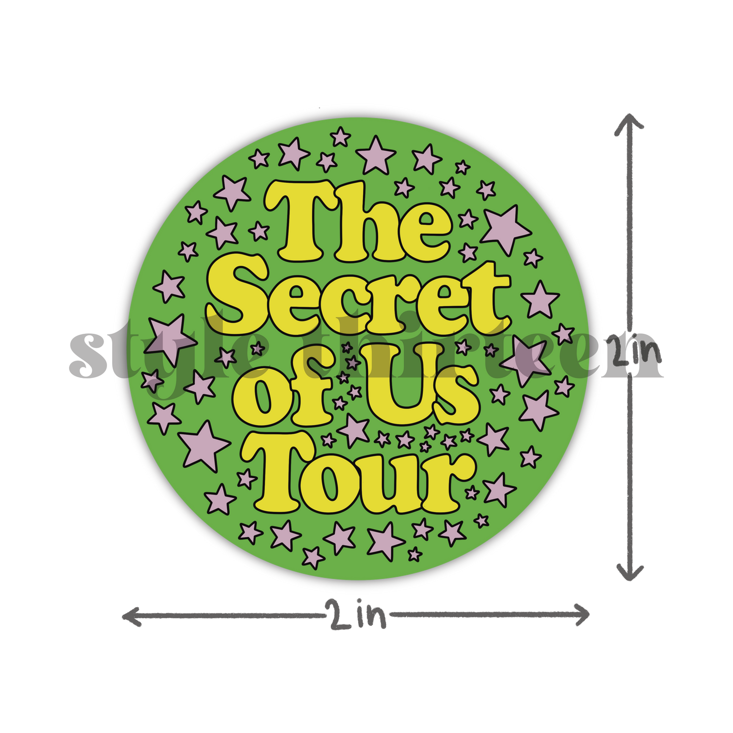 tsou tour stars sticker