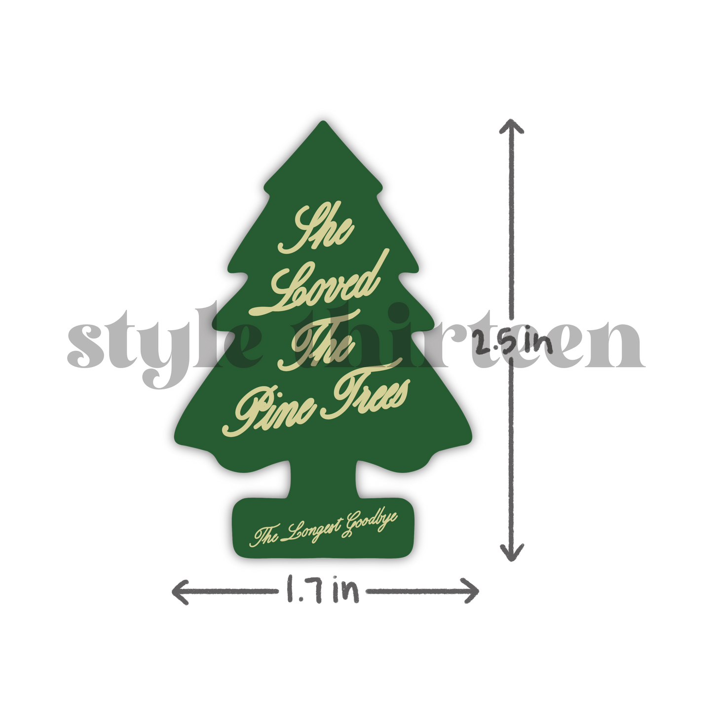 the role model pine tree sticker