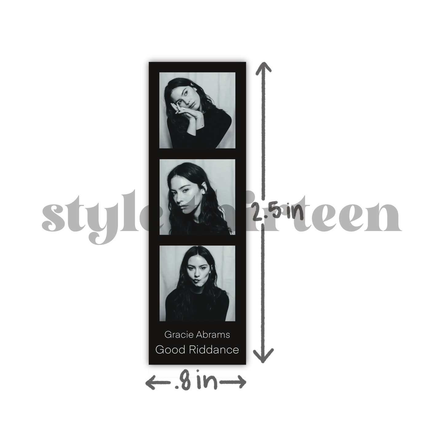 gracie abrams mini bookmark sticker