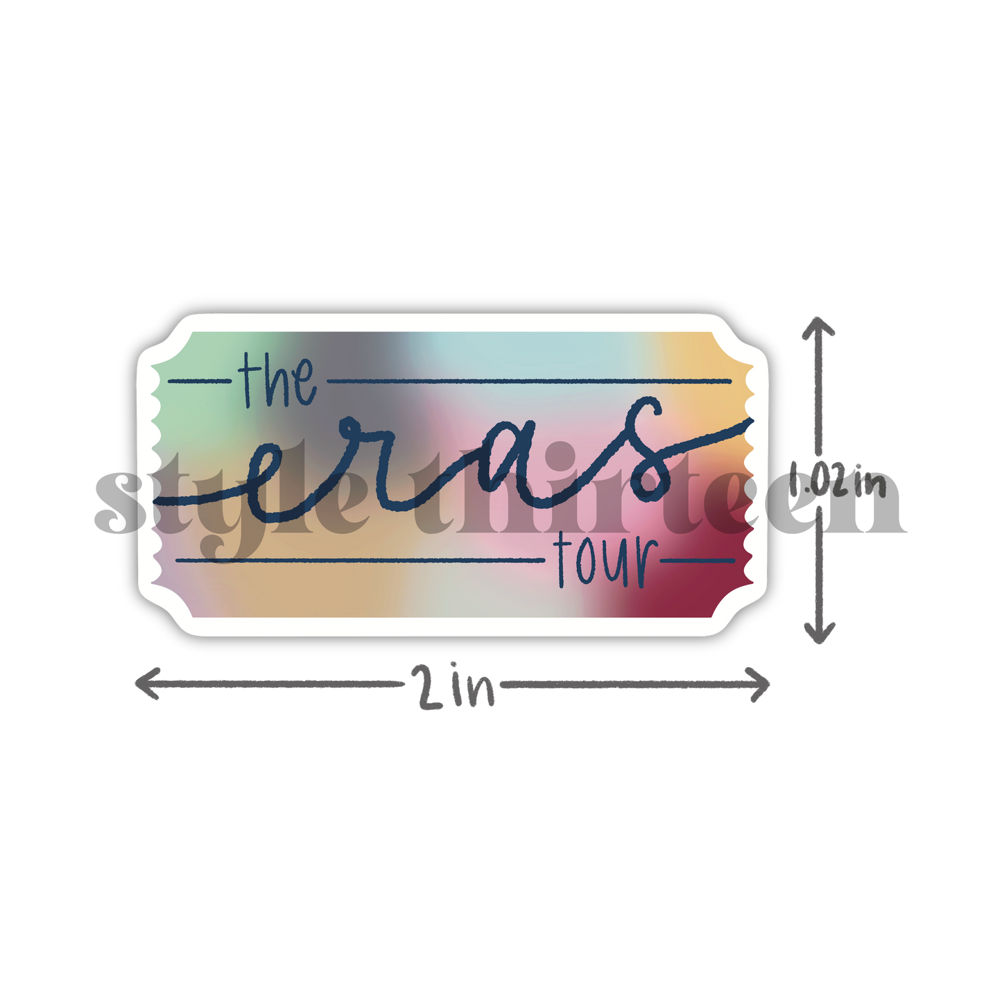 eras tour ticket sticker