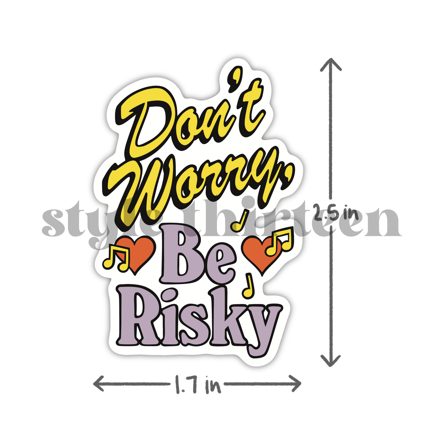 be risky sticker