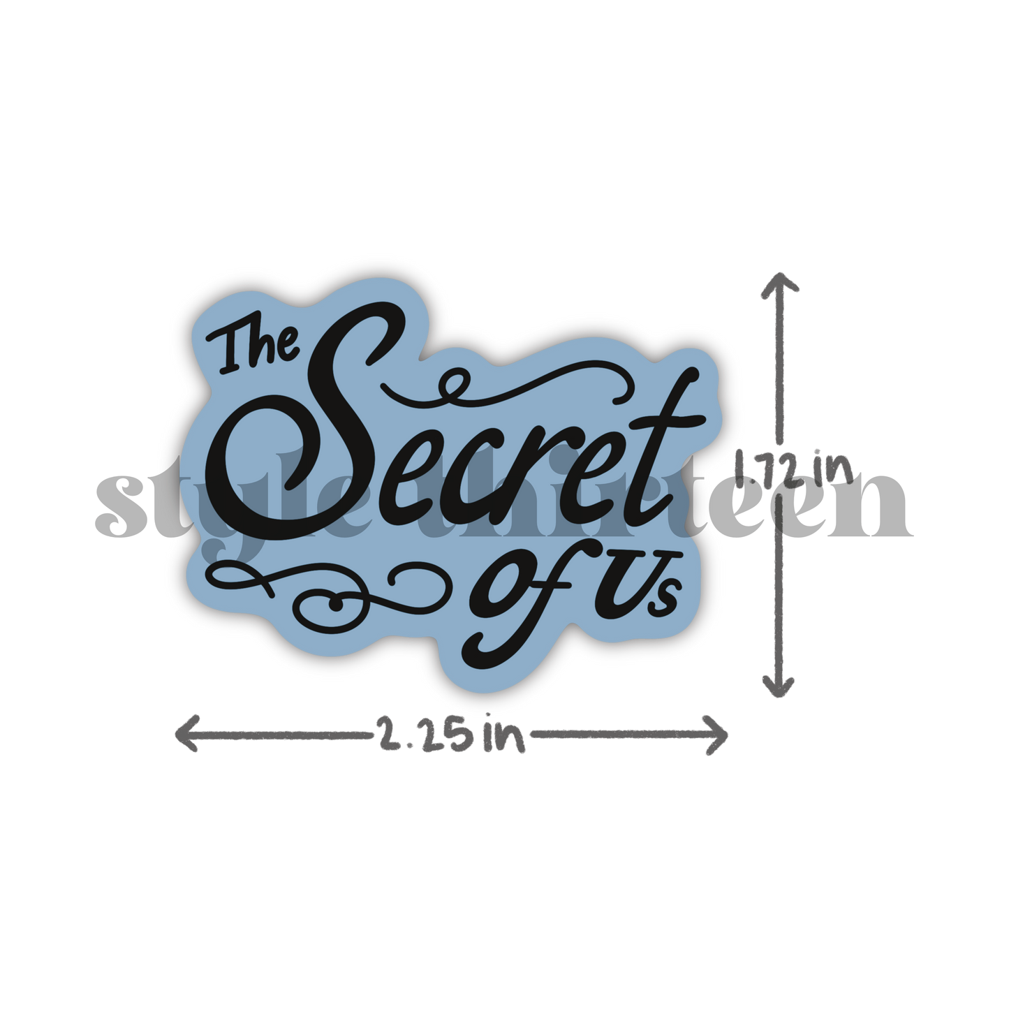 the secret of us swirlies sticker