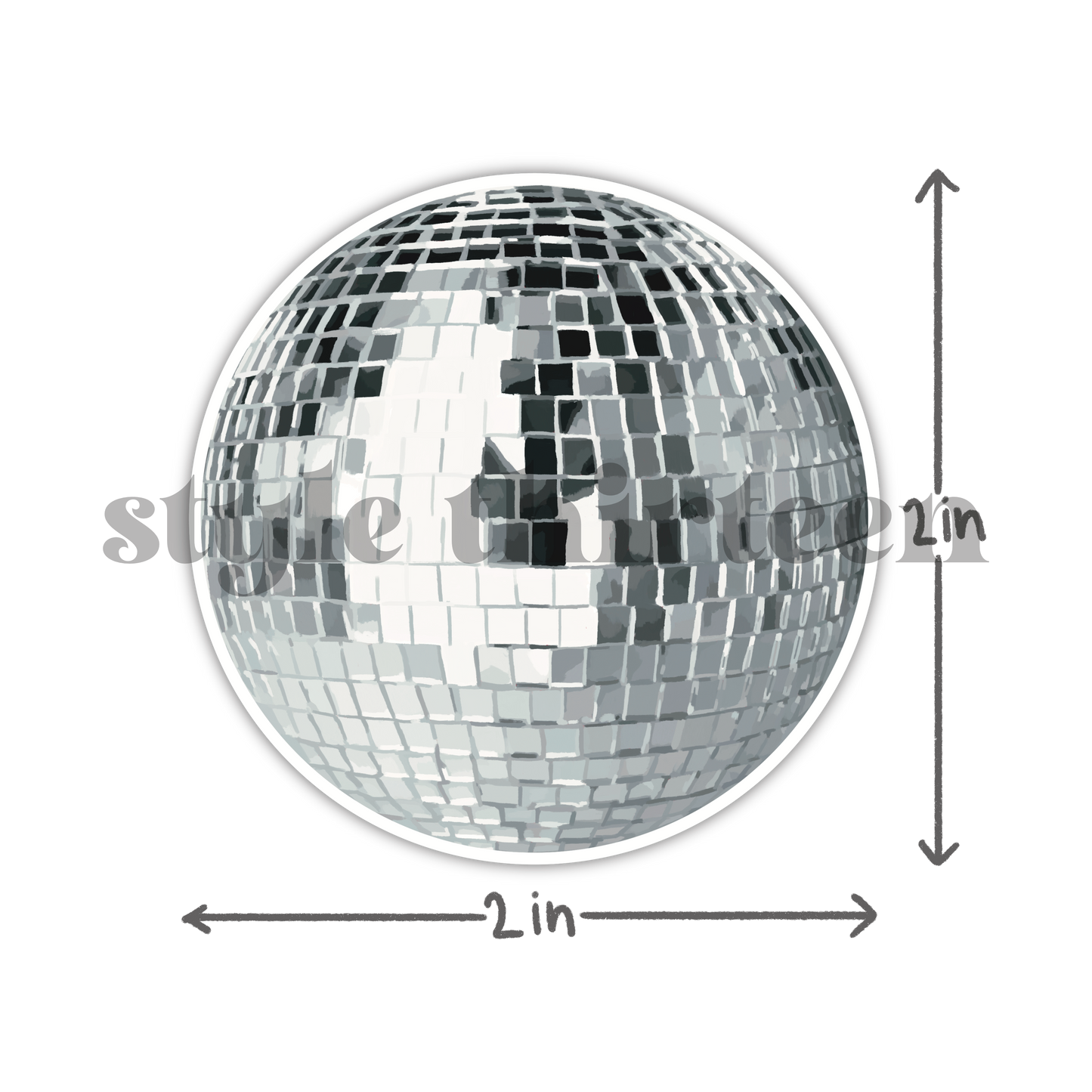 mirrorball sticker