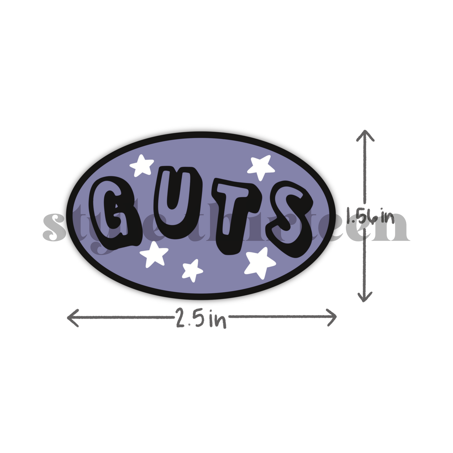 guts stars sticker
