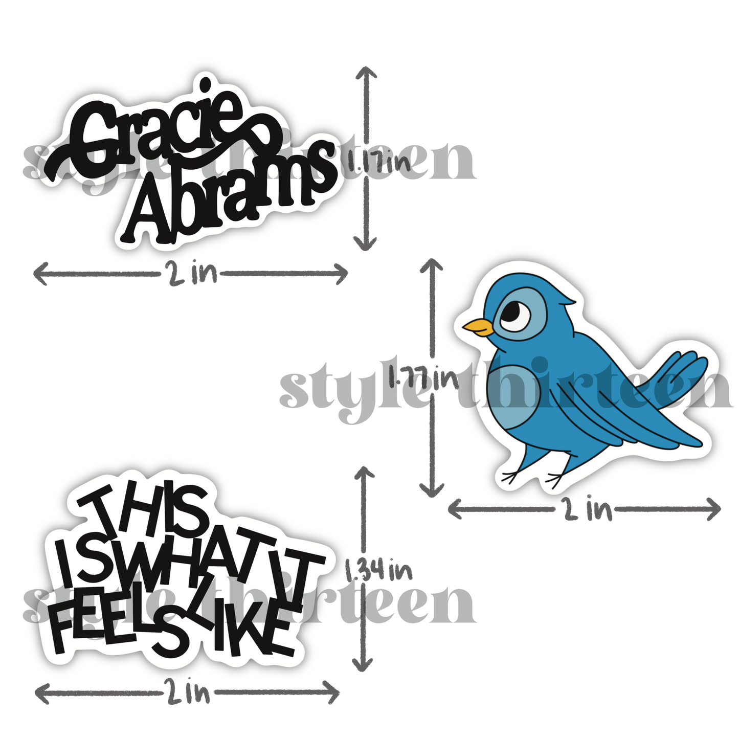 the gracie mini sticker pack