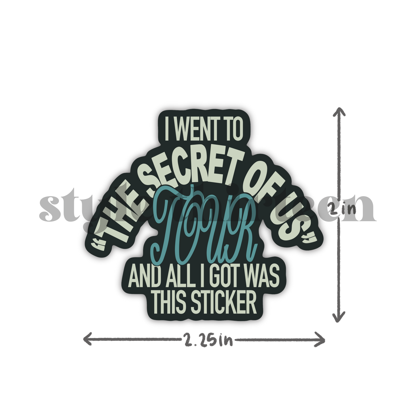 all i got was this 'tsou tour' sticker