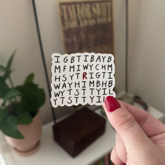 the 'risk' bridge sticker