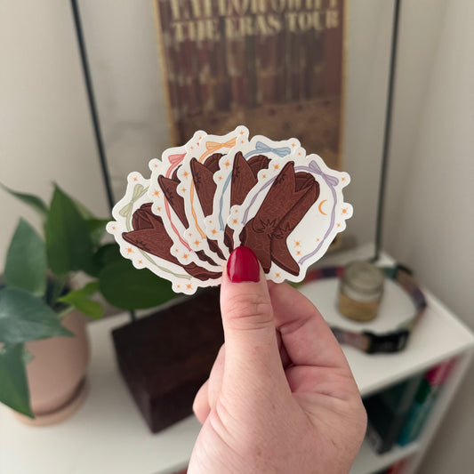 boots & bow stickers