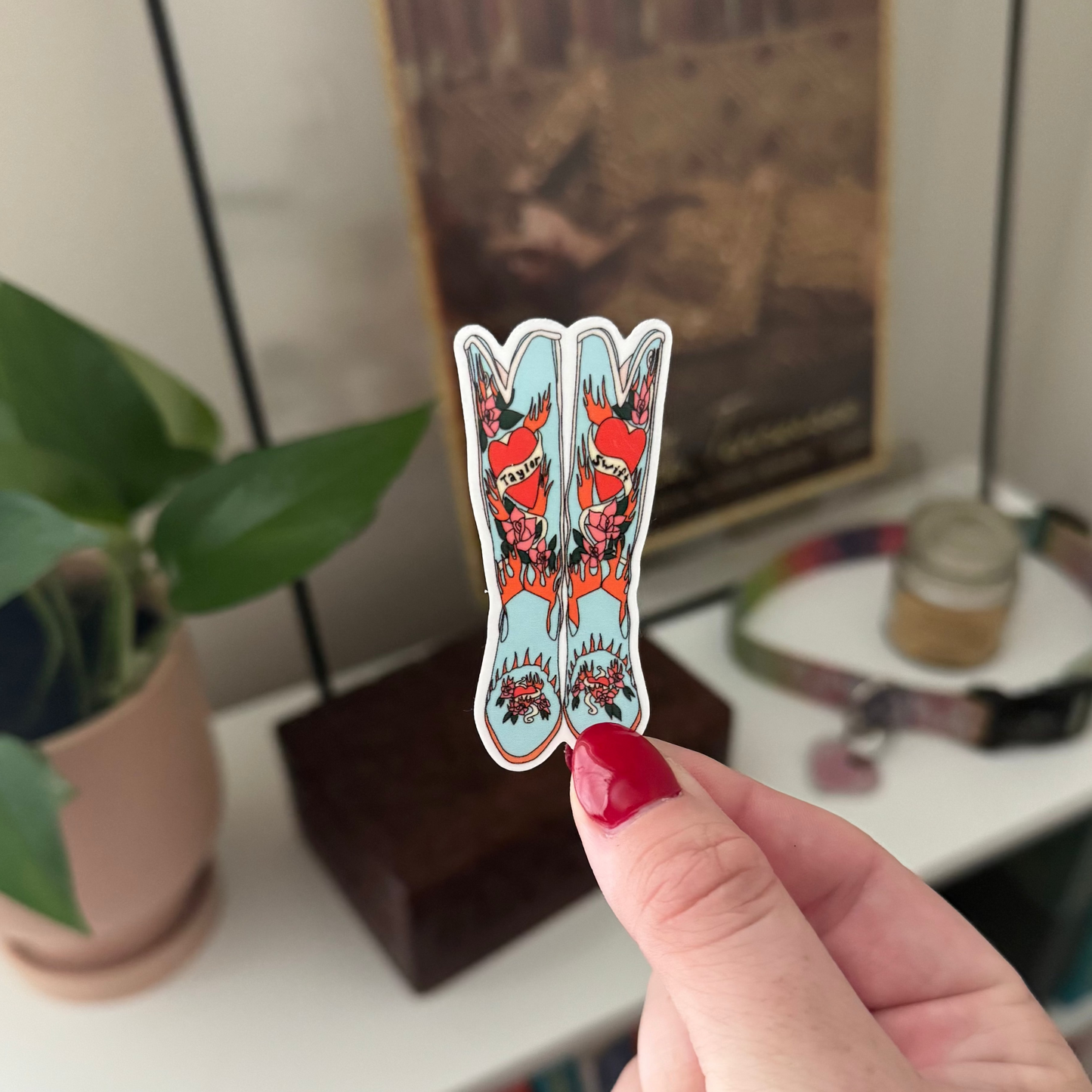 debut boots sticker