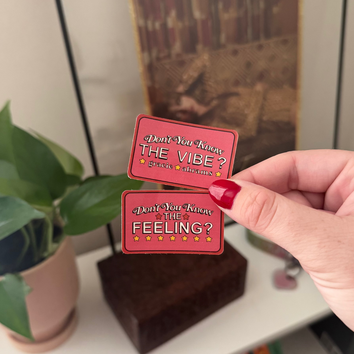 'vibe / feeling' duo stickers