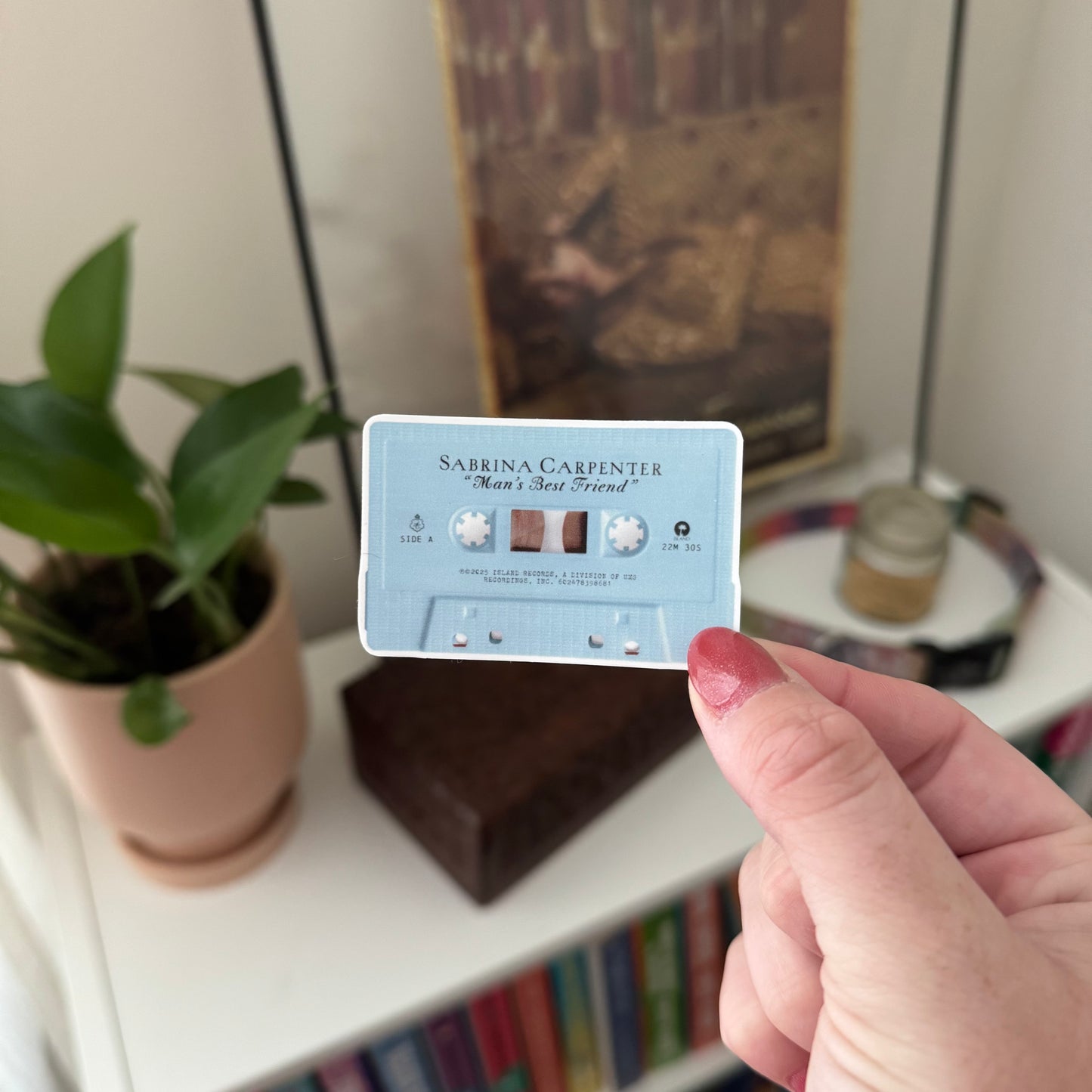 the 'man's best friend' cassette sticker