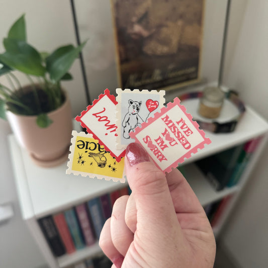 the gracie stamp inspired sticker collection