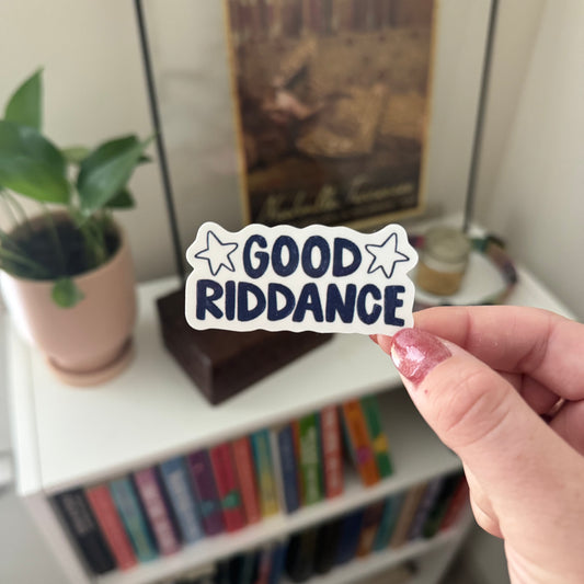 good riddance stars sticker