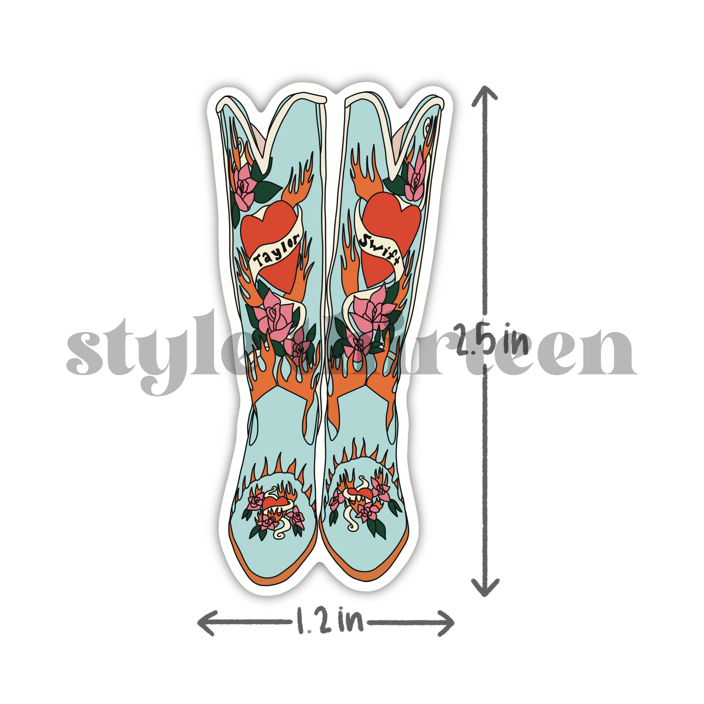 debut boots sticker
