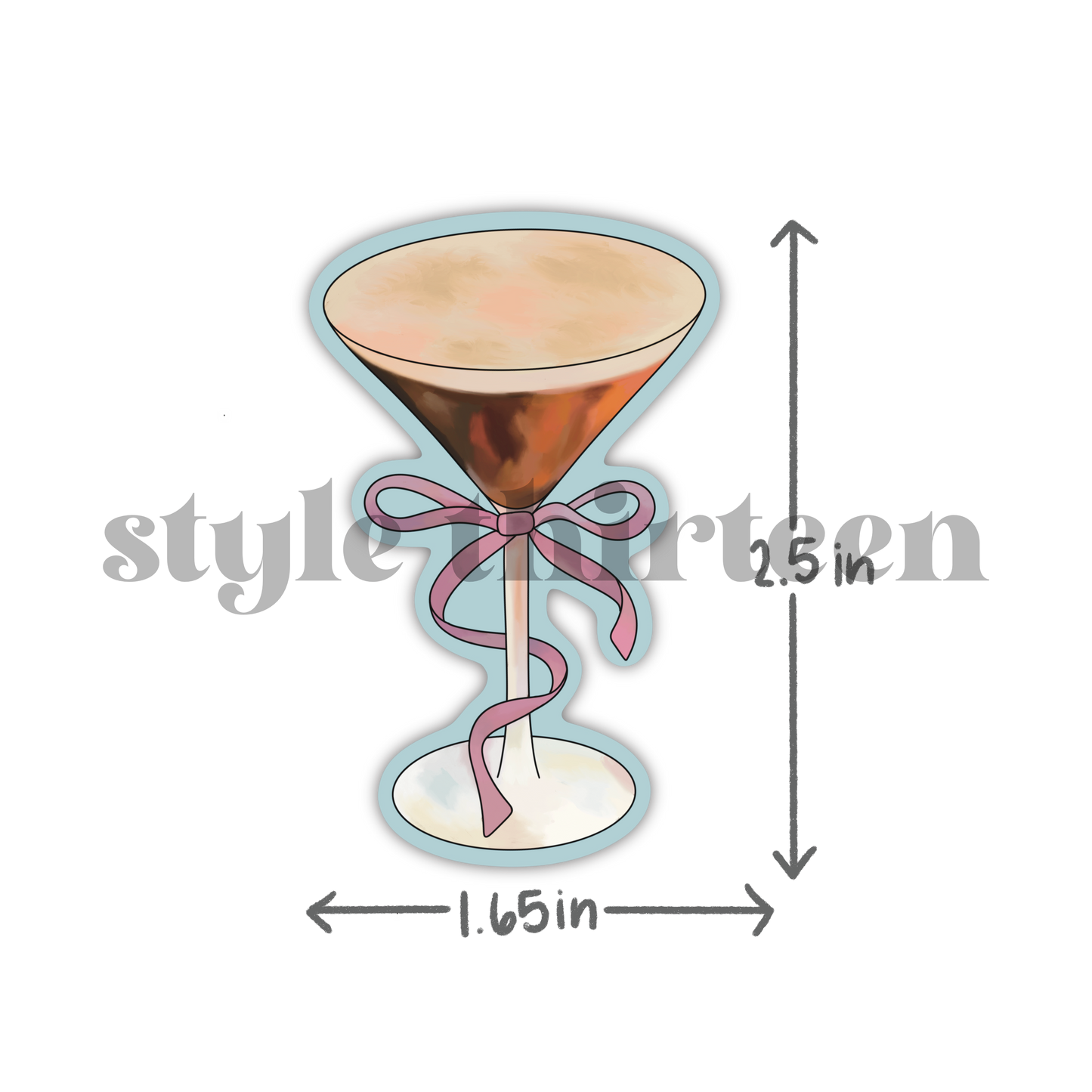 the martini sticker