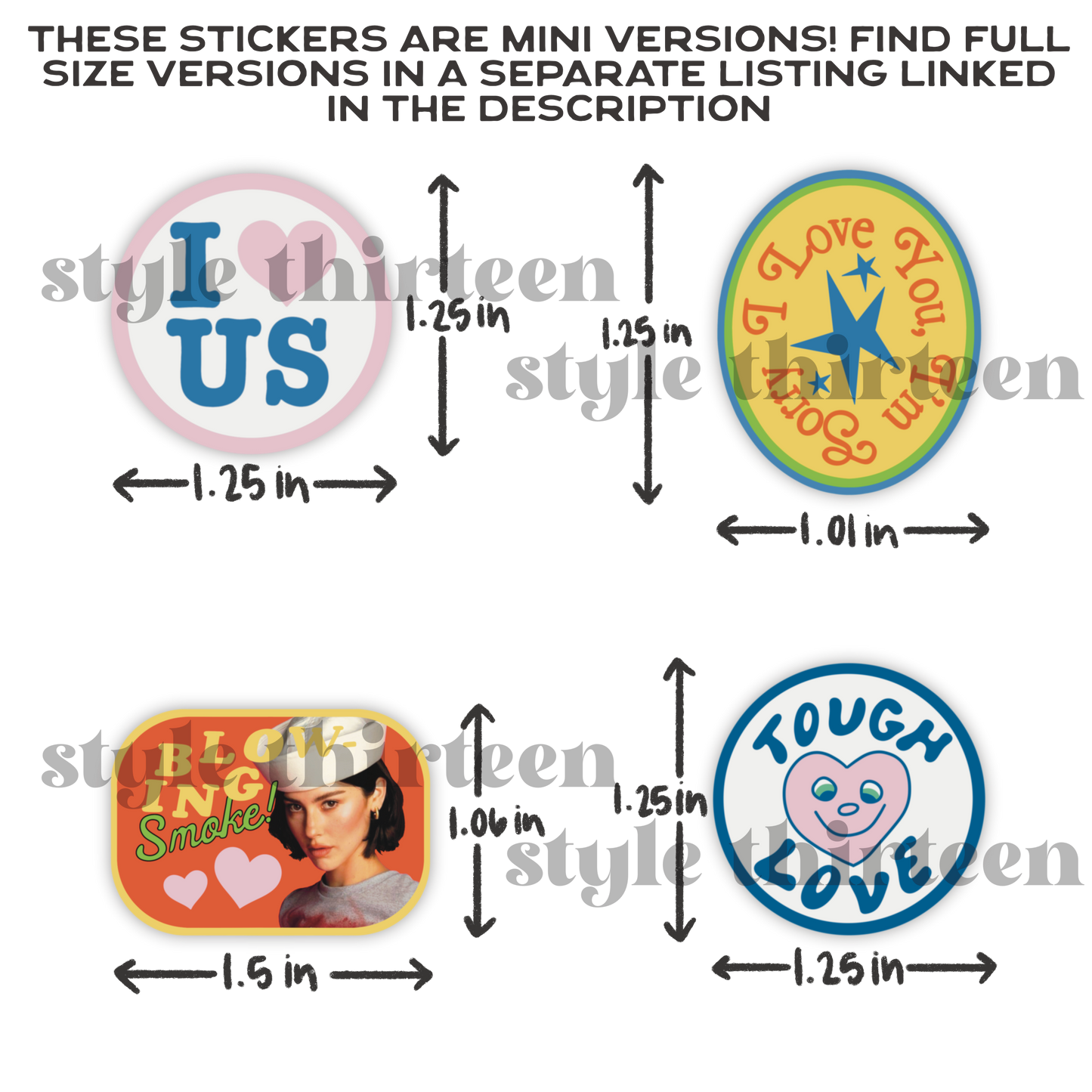 MINI gracie abrams hoodie patches stickers