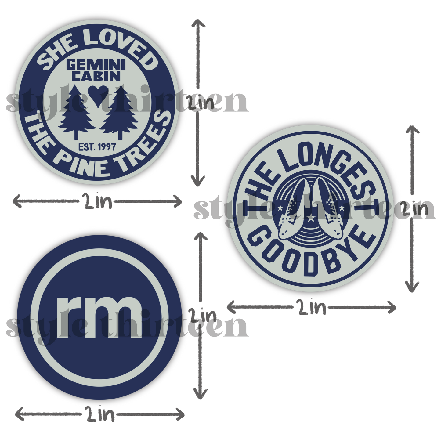 the 'role model patches' inspired stickers