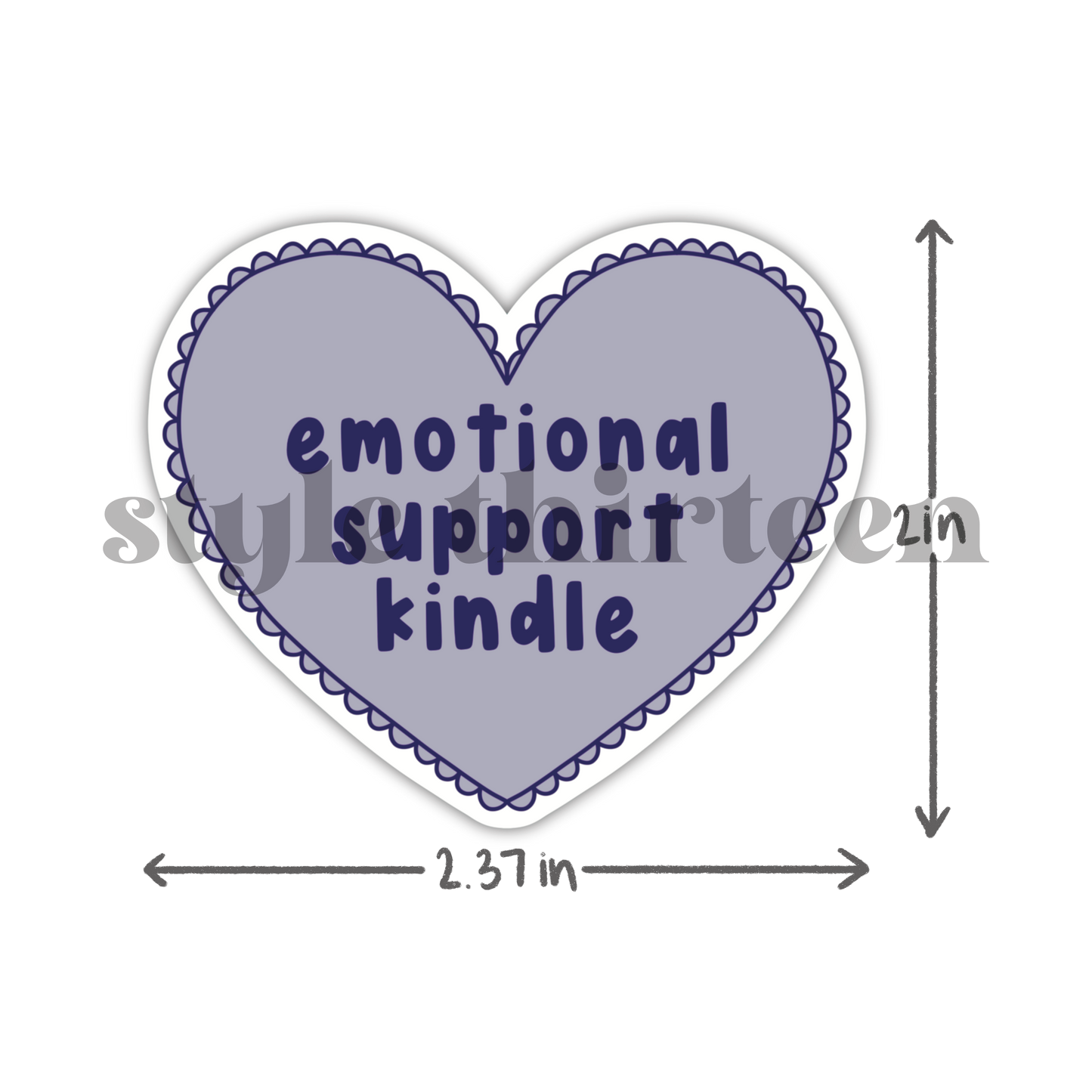 emotional support kindle stickers